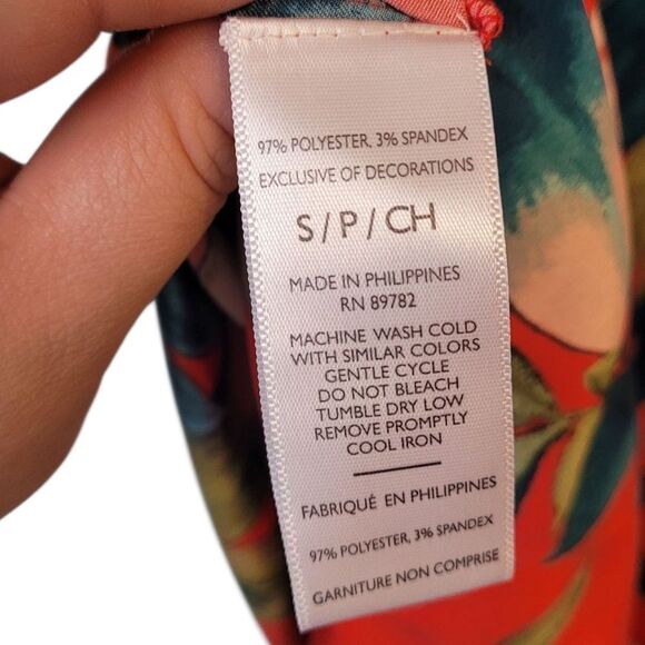 Natori Women's Red Floral Flowy Kaftan Size S - Picture 5 of 5